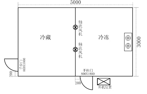 重庆渝北16平米小型火锅餐饮冷库工程案列