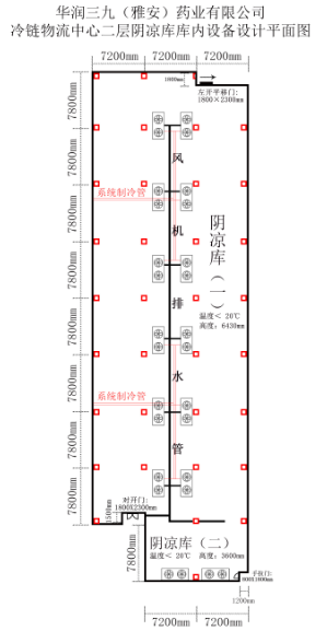 四川雅安212.4平米物流冷链阴凉库案列