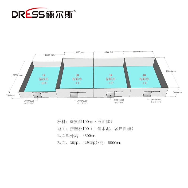 1000平米大型保鲜库