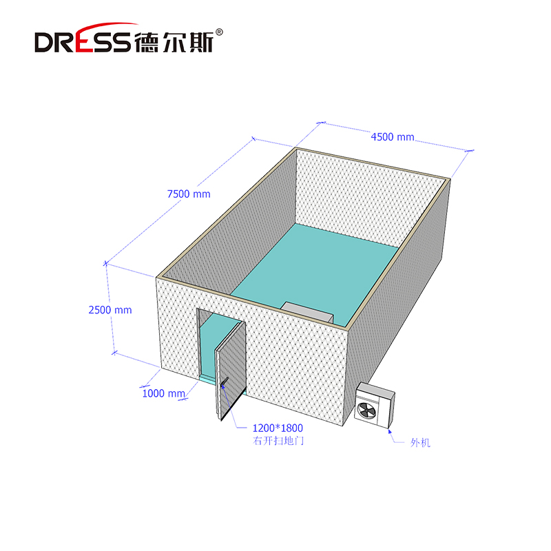 重庆33平米海鲜冷库设计方案