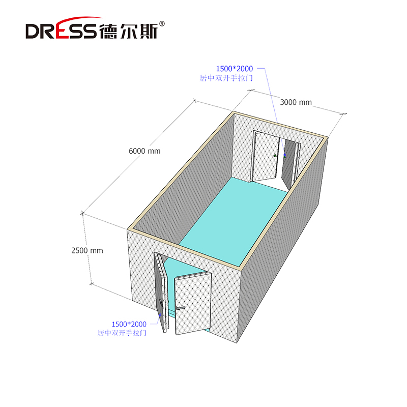 成都18平米串串香冷冻库设计方案