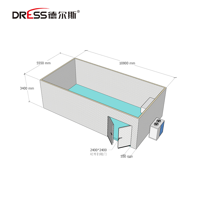 云南59平米食用菌冷库设计方案